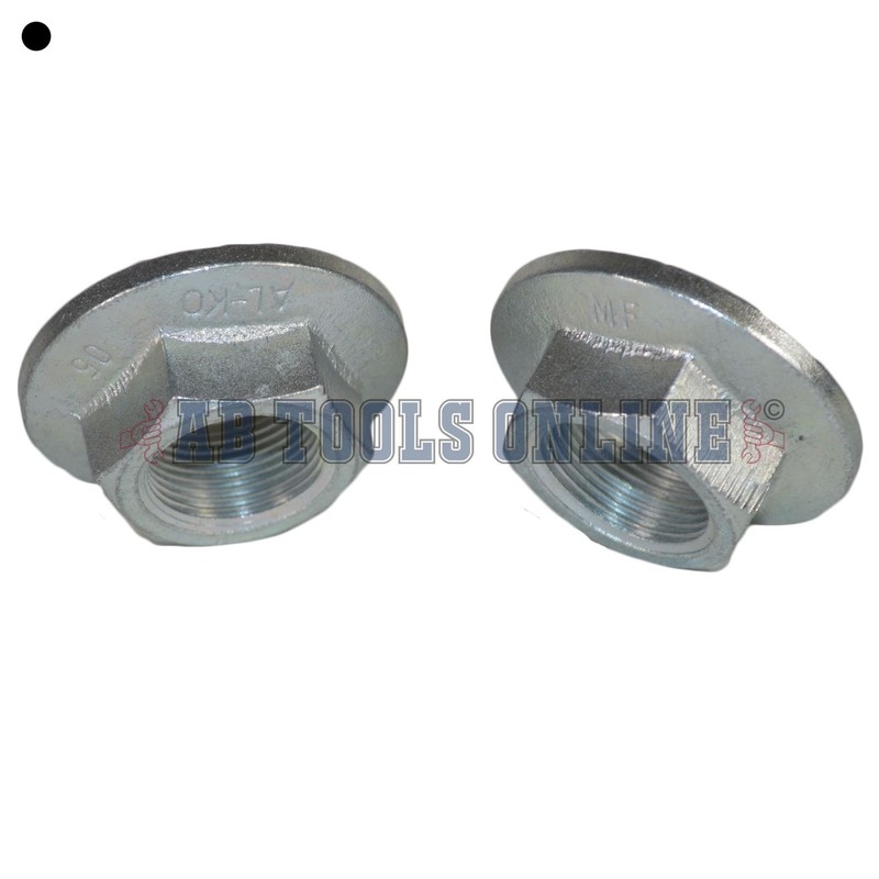 2 Alko Knott Axle Axles Trailer Brake Drum Hub Nut