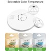 zemty LED Ceiling Light Brushed Nickel - 12In 28W 3200lm