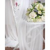 Tewechinb 2 Panels 24Ft Extra Long Wedding Arch Sheer Draping