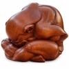 Weeping Buddha Yogi Meditation Wood Statue - OMA Brand
