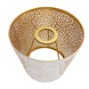 Lamp Shade E27 E26 White Carved Flower Pattern Iron Modern