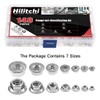 Hilitchi 140-Pcs M3 M4 M5 M6 M8 M10 M12 Hex