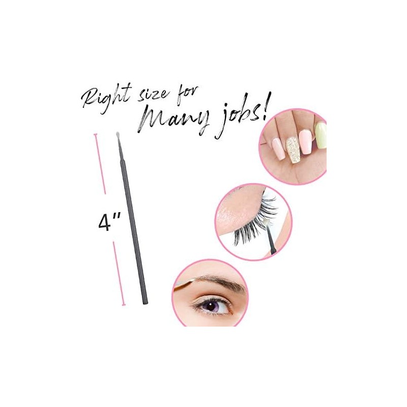 Amber Lash Micro Q-tip Aplicadores de pincel para extensión de