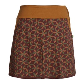 Vishes alternative clothing, women's cotton skirt, 70s retro facets, floral print, pockets. - A-Line 42