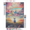 LEADINTOP Diamond Art Cat Rainbow 11.8 x 15.7 inches (30