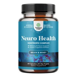Natures Craft Neuro Health 60 Capsulas Suplemento Cerebral Nootrópico Apoyo de memoria y enfoque                                                      