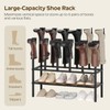 YATINEY Free Standing Shoe Rack, Tall Boots Rack Organizer, Boot
