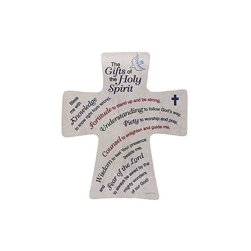 Abbey Gift Gifts of The Holy Spirit Plaque, Multicolor, 6