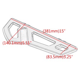 Unbranded Driver Rider Floorboard Footboard For Harley Touring 86-UP Softail FL 86-17 US