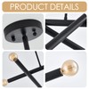 VANZARLA Black Sputnik Chandelier for Dining Room, Modern Pendant Light