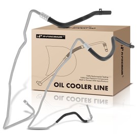 A-Premium Automatic Transmission Oil Cooler Line Hose Assembly Compatible with Ford Fusion 2006-2009 & Mercury Milan 2006-2009, 2.3L 3.0L, Automatic Transmission