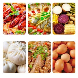 GOVNPJ Bamboo Steamer Set - 10 Inch Dumpling Steamer Basket with Lid & 7-Piece Kit - Natural Steam Basket for Pots Stovetop Cooking