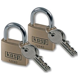 PADLOCK BRASS 40MM 2PK | LOCKS PADLOCK SECURITY, 2 X QTY - K12540D2