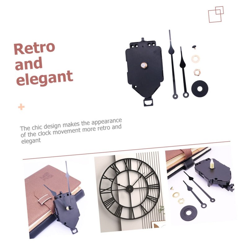 Gadpiparty 2 Sets DIY Clock Kit with Metal Clock Hands