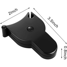 3 Pieces 60 Inch Body Measure Tape Set Include Lock Pin and Push Button Retract Measuring Tape Body Cloth Measuring Tape and Soft Measuring Tape for Sewing Tailor Fabric Body Measurements, Black