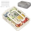 WETRBWEH Snack Box Container with Insulated Cooler Bag, Divided Serving