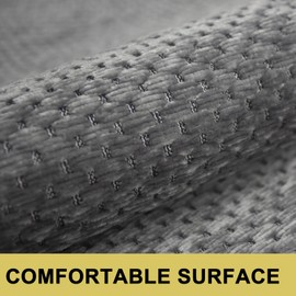 KMVIZI Kitchen Rug Washable Non-Slip 50 x 80 cm, Chenille Kitchen Runner Non-Slip with Rubber, Rug Runner Kitchen Mat Absorbent Washable Rugs for Hallway, Entrance, Bathroom, Grey