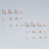 24 Pcs Pink Press on Toenails Short Square - MINGCHUN