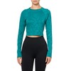 Body Glove Women's Standard Let It Be Long Sleeve Crop