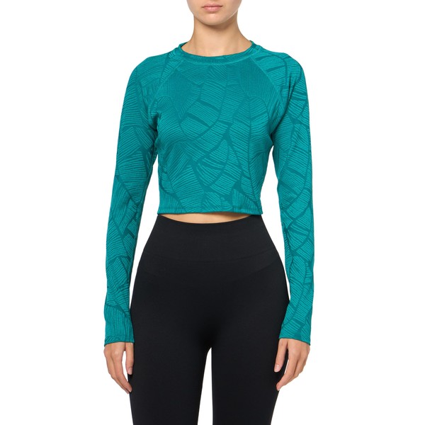 Body Glove Women's Standard Let It Be Long Sleeve Crop