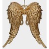 Gisela Graham Antique Gold Angel Wings Hanging Christmas Decoration