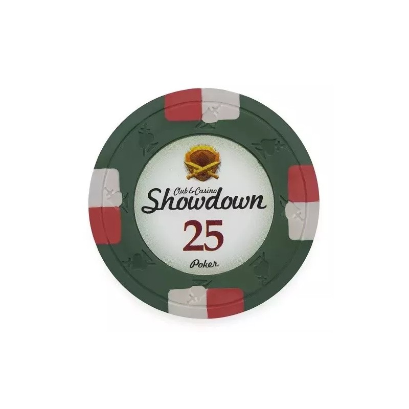 New Bulk Lot of 200 Showdown Poker Chips - Pick