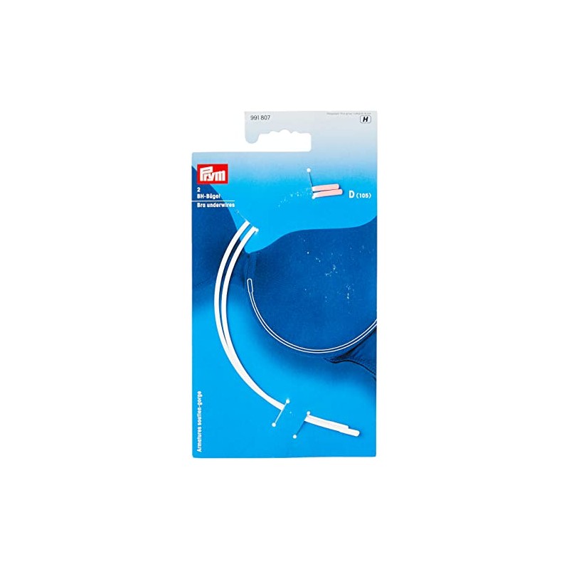 Prym Women's 991807 Bra Underwires, White, 18.5 x 11.0 0.3