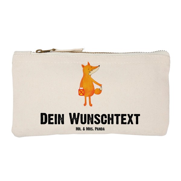 Mr. & Mrs. Panda Make-Up Bag Fox Lantern, White Personalised,