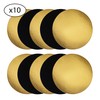 A set of 10 cardboard coloured supports for cakes and