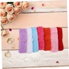 COLLBATH 30pcs Colorful Crochet Headbands High Elastic Soft Knitted Bandanas