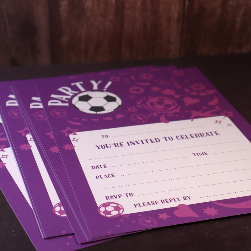 M & G Mustard & Gray Childrens Party Invitations (x24