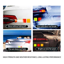 Strong Reflective Stickers, 10PCS High-Intensity Safety Warning Decals, Night Visibility Self Adhesive Sticker, Diamond Grade Waterproof Marker for Car SUV Motorcycle Bikes Truck (Arrows/Green)