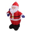 3.9ft Inflatable Santa with Gift Bag Light Decoration Polyester Easy