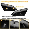 Moonlinks Compatible with 2016-2021 Honda Civic Side Mirror Cover Replacement,Glossy