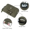 TOPTACPRO Tactical MOLLE Admin Panel Pouch Small Chest Pocket for