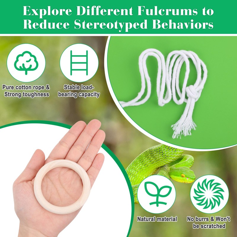 Coldairsoap Snake Climbing Vines with Reptile Plants Kit, Handcrafted Jungle