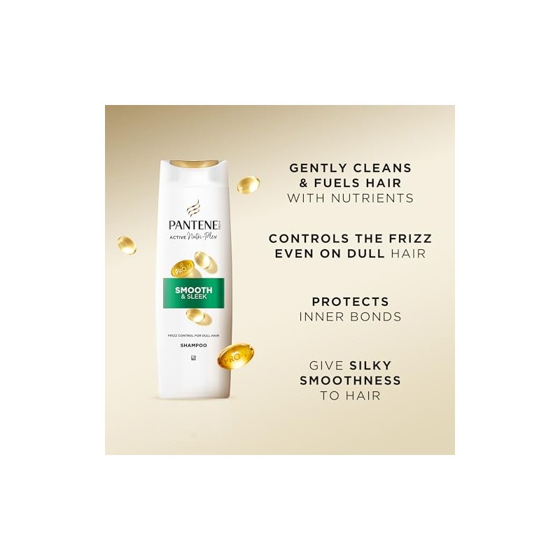 Pantene Pro-V Smooth & Sleek 3 in 1 Shampoo 600ml