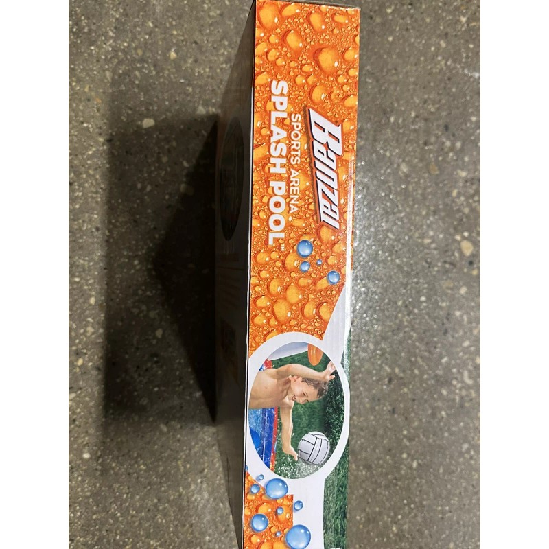 Banzai Sports Arena Splash Pool, 4-in-1 Inflatable Activity Play Center