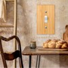 Pinkunn 10 Pieces Solid Wood Light Switch Plate Outlet Covers