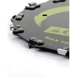 BlueNatHxRPR 9" Chainsaw Brush Cutter Blade 20 Teeth with Adapter Ring for String Trimmer Weed Eater Brush Cutter