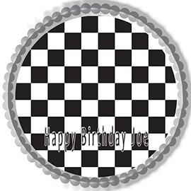 Chess Board - Edible Cake Topper - 10" round