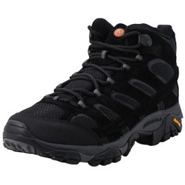 Merrell Men's Moab 2 Vent Mid Hiking Boot, Black Night, 12 2E US