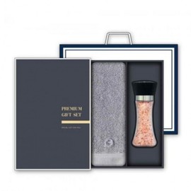 Hotel towel + Himalayan salt gift set