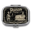 Metal 2 Compartment Pill Organizer Travel Friendly Portable Compact Pill