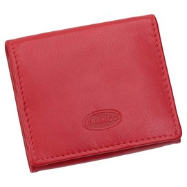 Branco Mini Wallet Coin Purse Mini Wallet Leather 8.5 cm, red