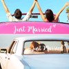 Tallew 4 Sets Just Married Car Decorations Ornate Magnets 12