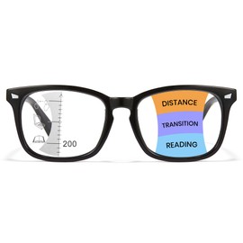 Cyxus Progressive Reading Glasses Men Women Blue Light Block Lightweight Square Bifocal 2038
