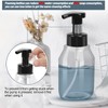 FYY Foaming Soap Dispenser Refillable - 2 Pack Gray-black Clear