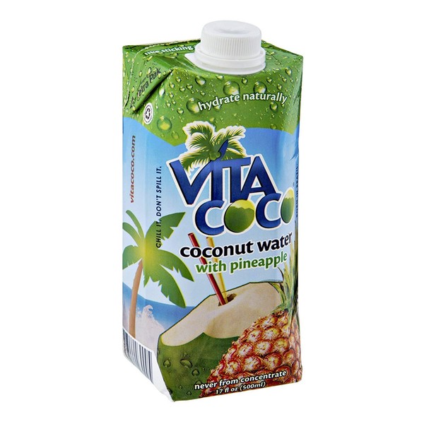 Vita Coco Pineapple Coconut Water, 500 Milliliter -- 12 per case.12