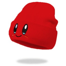 JILANI HANDICRAFT - Kid-by Beanie Adult Size Anime Hat Accessory Kawaii, Medium-Large (RED)